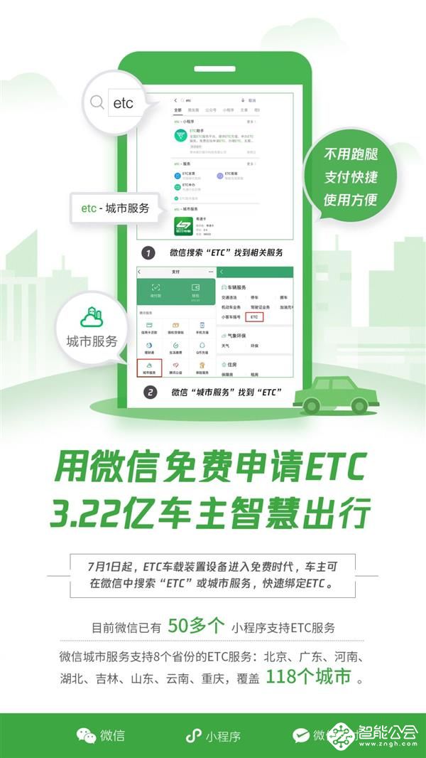 从今天起微信可直接办理ETC；官方：小米CC9 Mimoji萌拍没有抄袭iPhone 智能公会