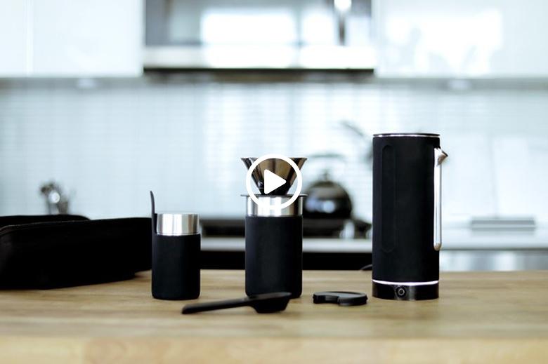 俄罗斯套娃样的咖啡套装，随时随地都能现磨咖啡 智能公会