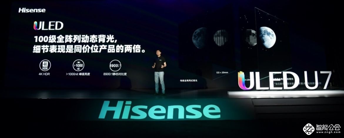 120Hz+100分区极佳画质体验！海信ULED超画质电视U7全球发布 智能公会